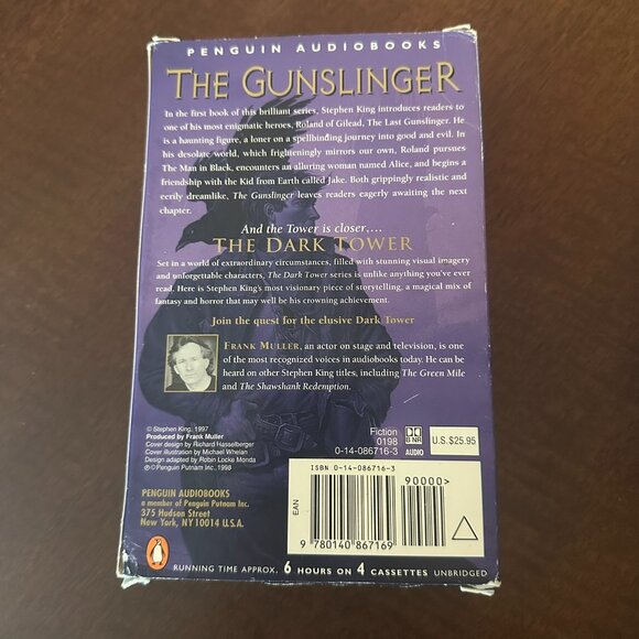 Stephen King The Dark Tower I–IV Audiobook Cassette Lot Frank Muller 1997 - Picture 3 of 12